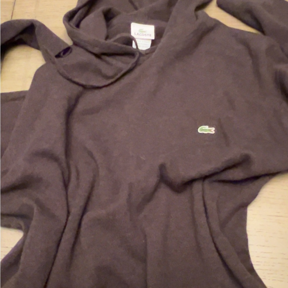 Lacoste Women's Chocolate Cowl Neck Sweater